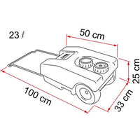 Roll-Tank 23L Fresh Water in Blue (02428A01A) - 02428A01A