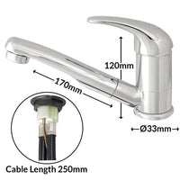 Roma Chrome Mixer Tap - COM 2751.20.59