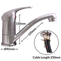 Ducale Chrome Mixer Tap 15cm Spout - COM 4501.30.59