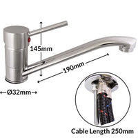 Stilo Chrome Mixer Tap 19cm Spout - COM 4554.39.59