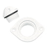 Drain Socket with Plug, Oval with 2 Holes, 48x36mm, White by Lalizas