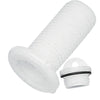 Drain Socket with Plug, Round, Plain, Ø48mm, White by Lalizas