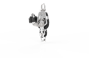 S/S HTX Block Single Fiddle,  Becket & Cam (50mm)  27196039 by LEWMAR
