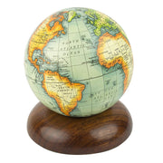 Globe on Wooden Pedestal
