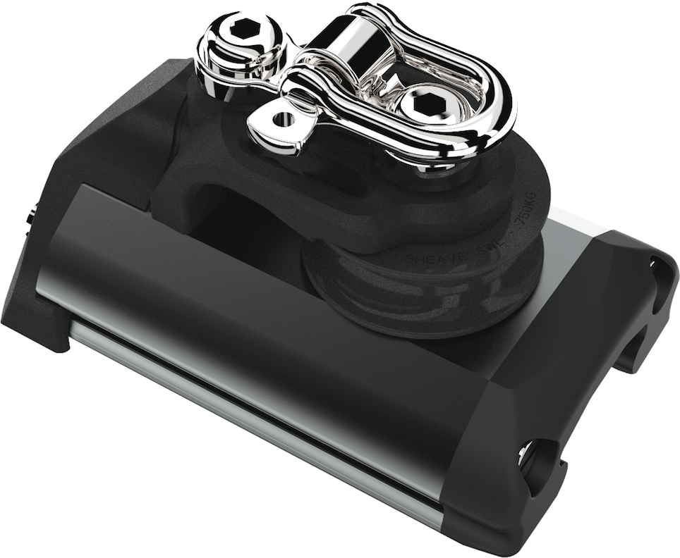 Size 3 End Stop With 1 CL Sheave & Becket  29473035BK by LEWMAR