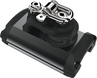 Size 2 Mid Track End Stop With Single CL Sheave & Becket  29472535BK by LEWMAR