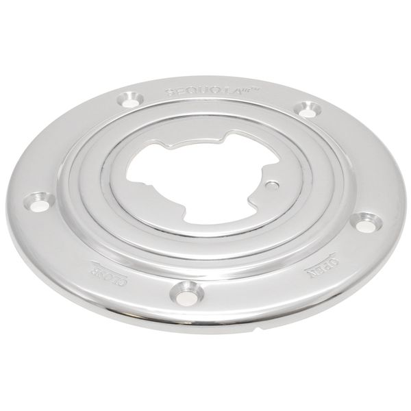 Sequoia Mk III 7" Polished Stainless Steel Floor Base - TR4001C