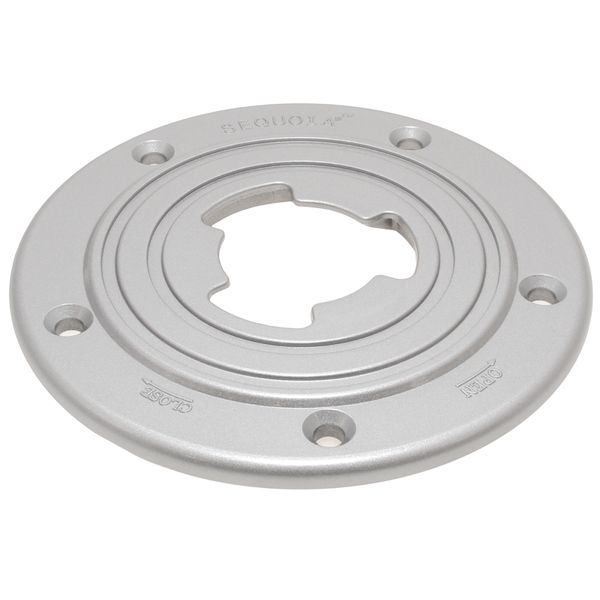 Sequoia Mk III 7" Powder Coat Silver Floor Base - TR4004C