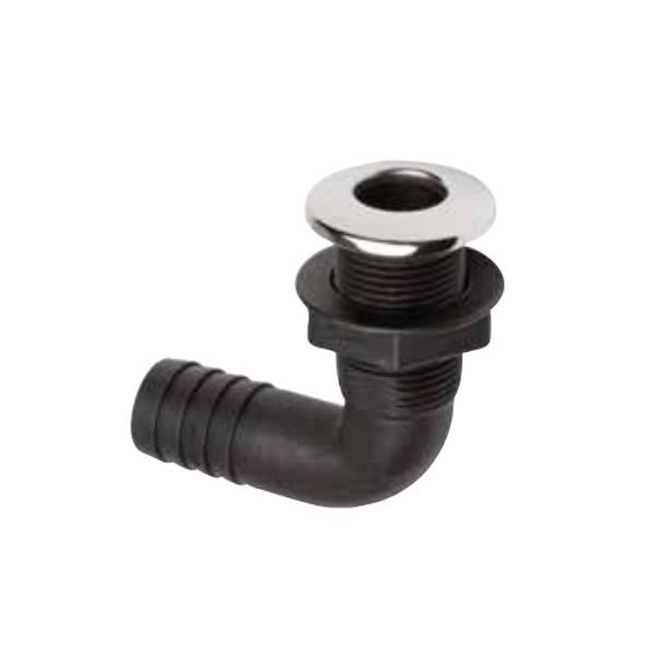 Can Plastic Skin Fitting 90 Degree with SS Cover 1-1/4" Hose