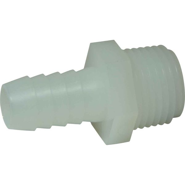 AG Plastic Connector 1/2" NPT - 1/2" Hose - ChasNewensMarine
