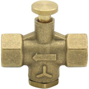 Maestrini Brass Self Closing Push Button Valve (3/8" BSP)