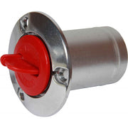Roca Aluminium Fuel Filler for 51mm (2") Hose with Red Flip Lid  305505