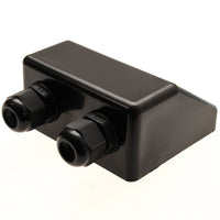 Twin Black ABS Cable Entry Gland - TP-ABS-005A