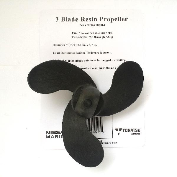 309-64106-0   PROPELLER F6 (3X188X145) PROPELLER  - Genuine Tohatsu Spares & Parts