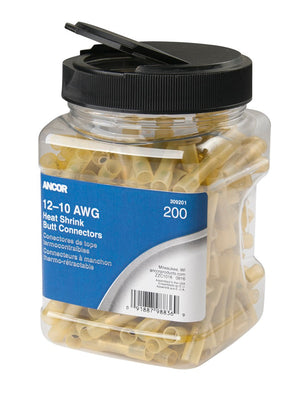 Ancor Heat Shrink Butt Connector, 12-10 200pc jar