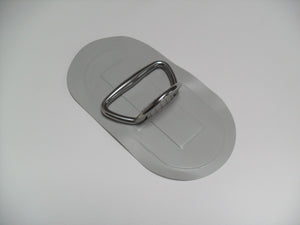 PVC Bow Grab Handle S/S on Patch Lt Grey