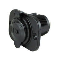 12V Receptacle, Black