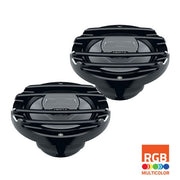 Hertz 150W 6.5" HMX 6.5 S-LD RGB LED IP65 Marine Speakers - Black