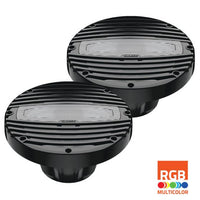 Hertz 200W 8" HMX 8 LD-C RGB LED IP65 Marine Speakers - Black