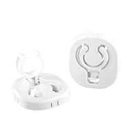 Set Plastic Support Clips, Folding, Ø30mm, White by Lalizas