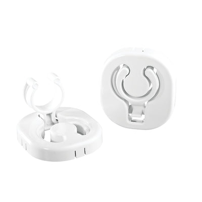 Set Plastic Support Clips, Folding, Ø30mm, White by Lalizas