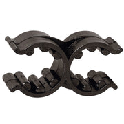 Plastic Support Clip, Double, Adjustable, Black by Lalizas