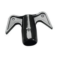 Double Hook with Thread Ø30mm, Plastic, Black by Lalizas