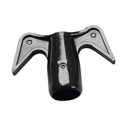 Double Hook with Thread Ø30mm, Plastic, Black by Lalizas