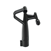 Female Hook with Single End, Plastic, Ø25mm, Plastic, Black by Lalizas