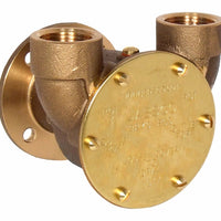 ¾" bronze pump, 40-size, flange-mounted with BSP threaded ports For Leyland Thornycroft. No coupling - Jabsco 3270-271
