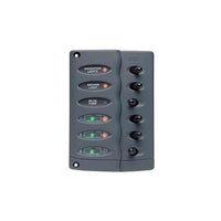 Contour Switch Panel, Waterproof 6 Way with Fuse Holder