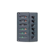 Contour Switch Panel, Waterproof 6 Way with Fuse Holder