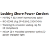 Cordset, 32A 230V, 15M, With European Plug, Yellow