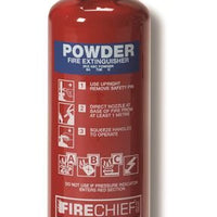 FireChief 2kg Fire Extinguisher - 13A 89B C- Dry Powder