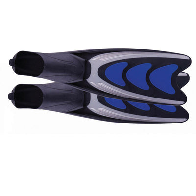 Diving Fins, blue/silver by Lalizas