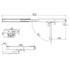 Sliding LCD TV Ceiling Bracket - 12593/3500