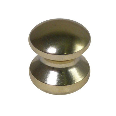 Mini Push Lock Knob 16mm in Polished Brass - 22907802