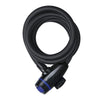 Oxford Self-Coiling Tensile Steel Cable Lock (12mm x 1800mm / Smoke)