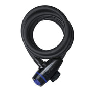 Oxford Self-Coiling Tensile Steel Cable Lock 12mm x 1800mm Smoke OF246