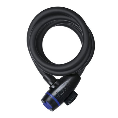 Oxford Self-Coiling Tensile Steel Cable Lock 12mm x 1800mm Smoke OF246