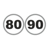 French Speed Limit Stickers 80/90kmh - 37130