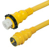 Cordset, 50A 125/250V, 50', Yellow