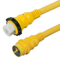 Cordset, 50A 125/250V, 50', Yellow