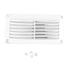 Ventilation Shaft Grilles Cover, 206x106mm & 16mm deep at centre by Lalizas