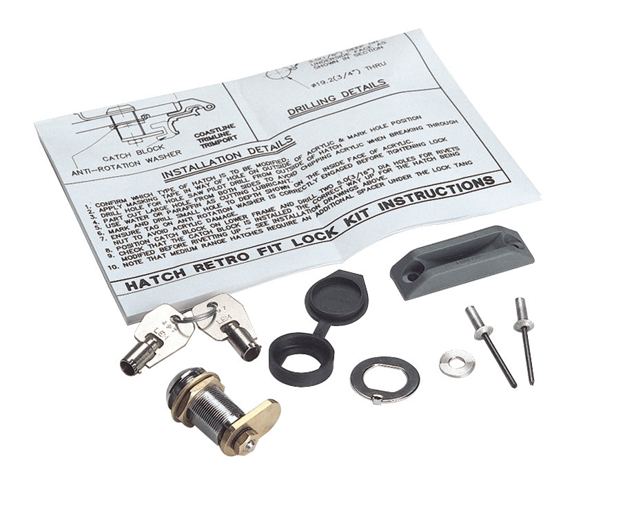 Hatch Lock & Key Kit Spares  360259990 by LEWMAR