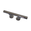 Inox knob for door, L 205mm, H 55mm, M6 by Lalizas