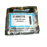 DECAL EPA Label Information 37-85557718    Mercury Mariner Spares & Parts