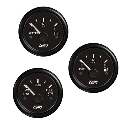 Level Gauge 12/24V, Ø62mm, Black by Lalizas