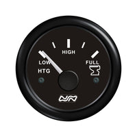Level Gauge 12/24V, Ø62mm, Black by Lalizas