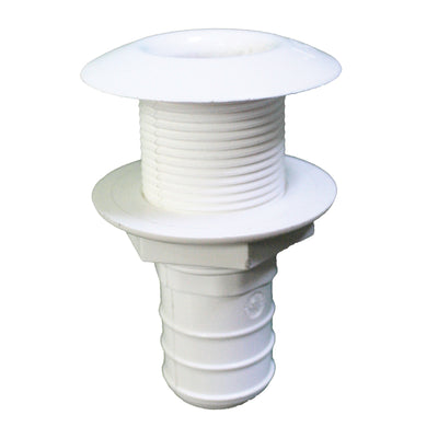 Thru-Hull Easy Mount Threaded with Hose Barb by Lalizas
